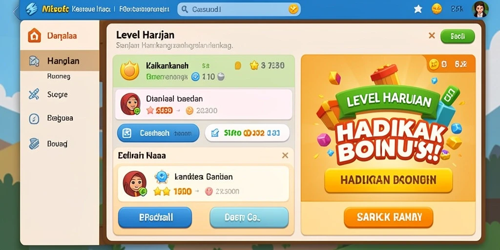 Sistem reward yang menarik dan menguntungkan.